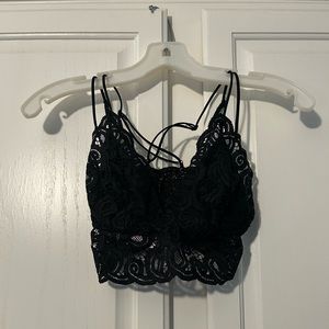 Victoria’s Secret Women’s PINK Black Lace Bralette - Size S